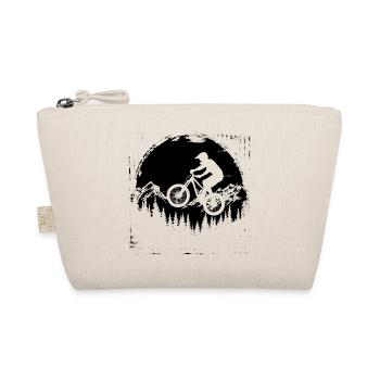 Mountain Biking Sketch - Organic Pouch - nature - Front