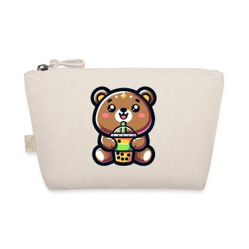 Boba Bear Bliss - Adorable Tea Hug - Organic Pouch - nature - Front