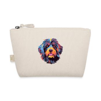 Barbet Dog Breed Watercolor Cartoon Kawaii Colorfu - Organic Pouch - nature - Front
