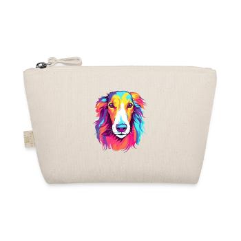 Barzoï chien race aquarelle dessin animé kawaii colorfu - Trousse biologique - nature - Devant
