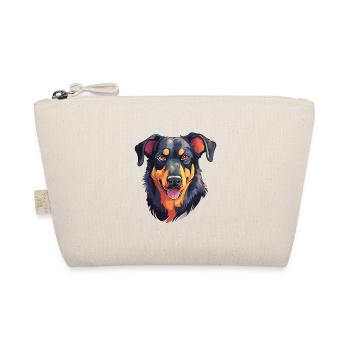 Beauceron Hunderasse Aquarell Karikatur Kawaii Colo - Bio-Täschchen - Natur - Vorne