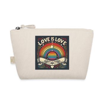 LIEBE ist LIEBE - Bio-Täschchen - Natur - Vorne