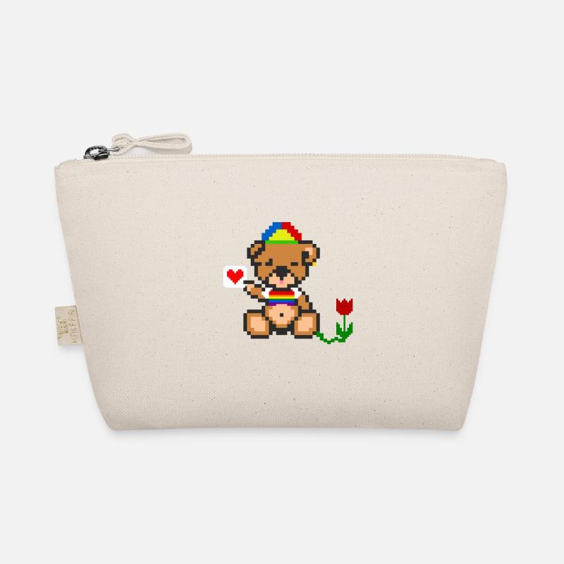 Pixel-Bären-Stolz Bio-Täschchen