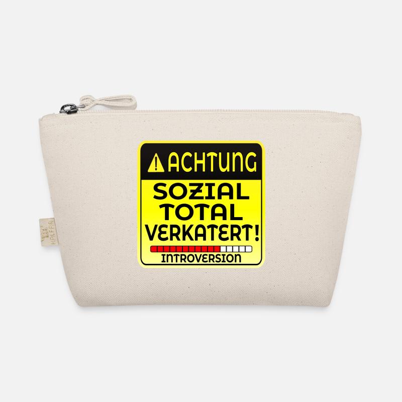 INTROVERTIERTE PERSON INTROVERSION IRONIE Bio-Täschchen