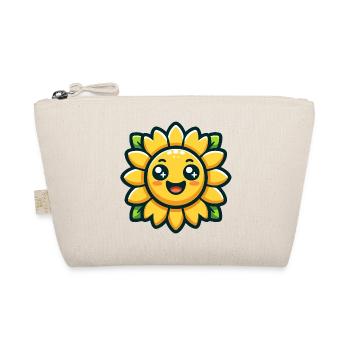 Sunny Blossom: The Radiant Sunflower - Organic Pouch - nature - Front