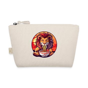 Funny Lion Ramen Noodles Japan Animal Lion - Organic Pouch - nature - Front