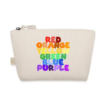 Rainbow Color Words Series - Organic Pouch - nature - Front