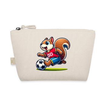 Scamper Striker: Das Fußball-Eichhörnchen - Bio-Täschchen - Natur - Vorne