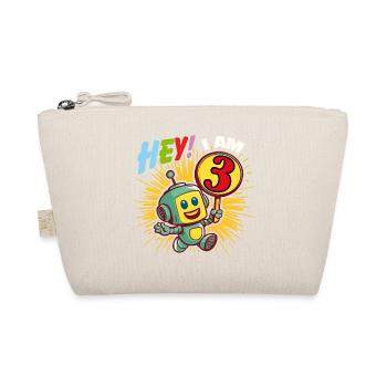 Petit robot de trois ans Bonjour j’ai 3 ans - Trousse biologique - nature - Devant