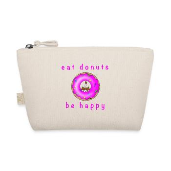 Katze mit Donat - Bio-Täschchen - Natur - Vorne