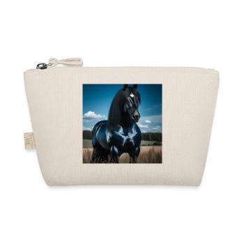 Mighty Black Horse - Organic Pouch - nature - Front