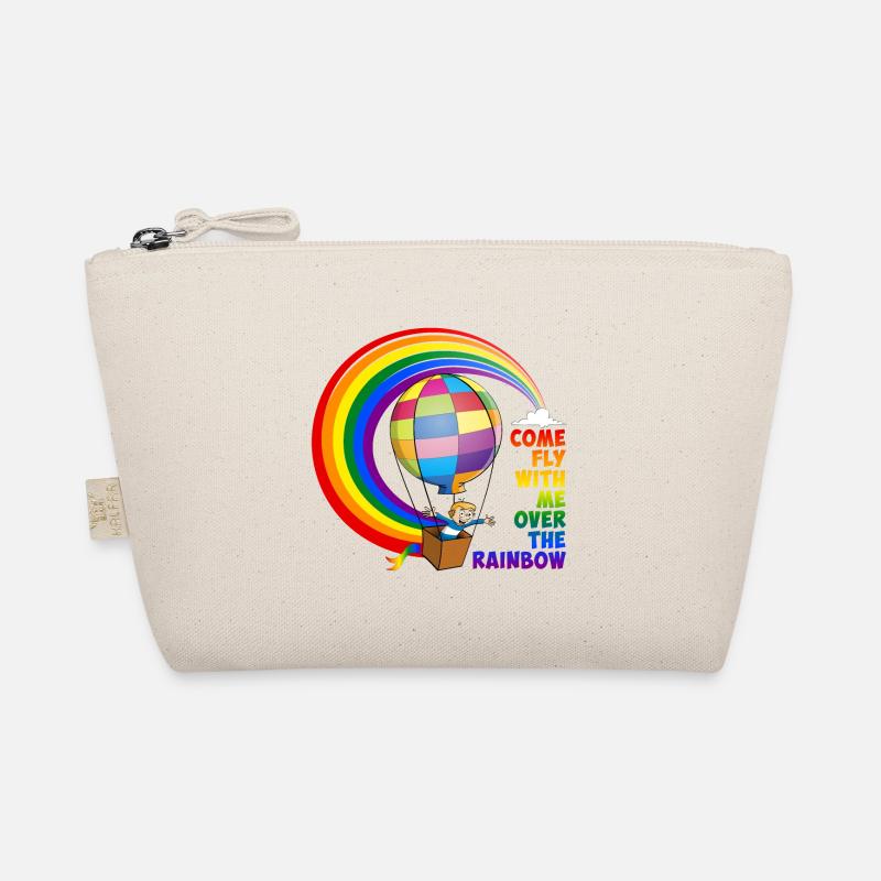 Flieg mit mir über den Regenbogen. Bio-Täschchen