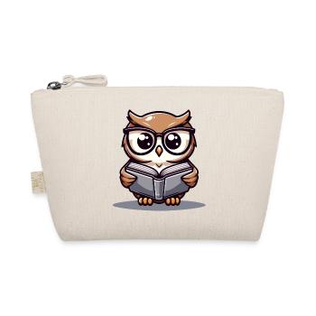 Wise Words: The Bookish Owl - Organic Pouch - nature - Front