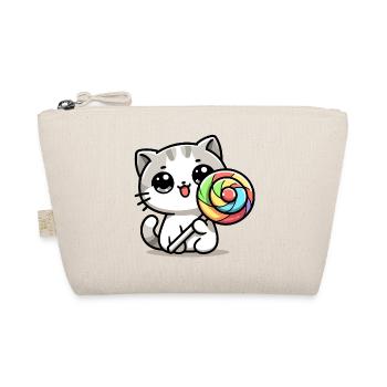 Sweet Whiskers: The Candy Cat - Organic Pouch - nature - Front