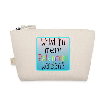 TAUFE - PATENONKEL WERDEN - Bio-Täschchen - Natur - Vorne