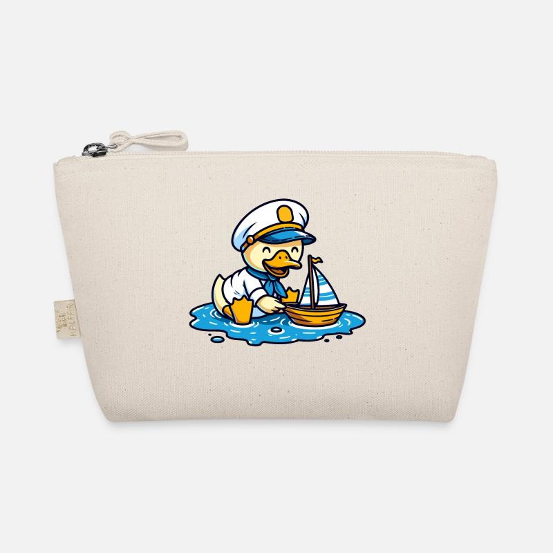 Sailing Duck: The Seafaring Captain - Organic Pouch - nature