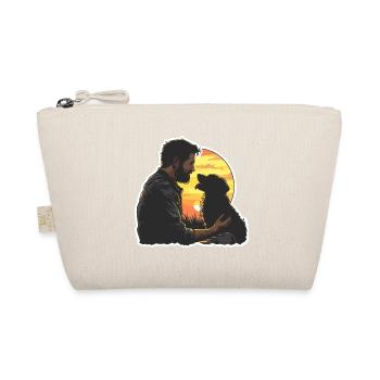 Dad Dog Father Dogs Family Animal Dogs Vintage - Organic Pouch - nature - Front