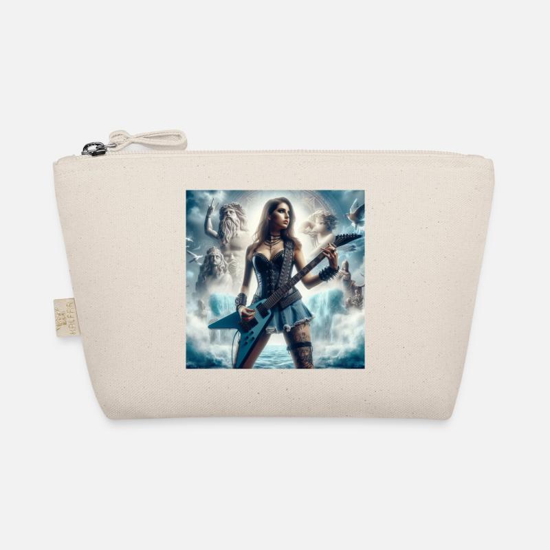 Guitarist with Poseidon - Organic Pouch - nature