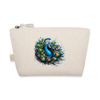 Pfau - Bio-Täschchen - Natur - Vorne
