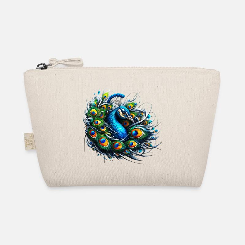 Pfau - Bio-Täschchen - Natur