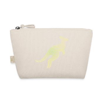 kangaroo aboriginal motifs, tribal - Organic Pouch - nature - Front