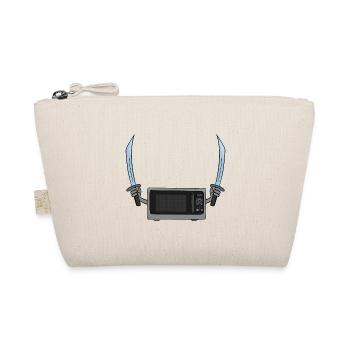 Microwave oven and the sword - Organic Pouch - nature - Front
