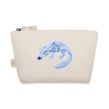platypus, aboriginal motifs, tribal blue, - Organic Pouch - nature - Front