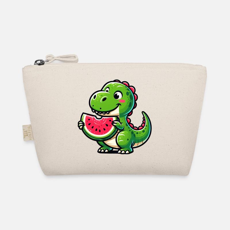 Krokodil Mit Wassermelone Fruchtig Lustig Bio-Täschchen