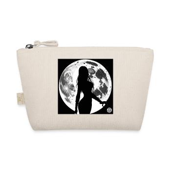 Silhouette of a Woman - Moon - Organic Pouch - nature - Front