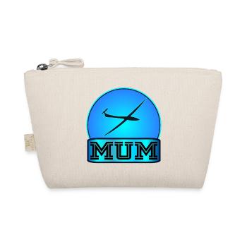 FEMALE GLIDER PILOT MUM - Organic Pouch - nature - Front