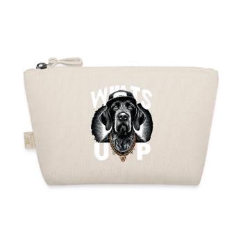 German Wirehaired Gangster What's up dog - Organic Pouch - nature - Front