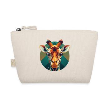 Giraffe Prism Circular - Organic Pouch - nature - Front