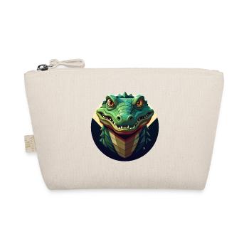 Circular geometric crocodrago - Organic Pouch - nature - Front