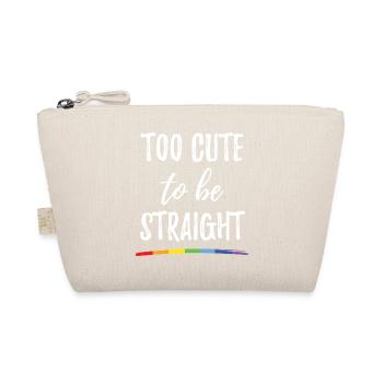 Mois de la fierté LGBT - Trop mignon pour être hétéro - Trousse biologique - nature - Devant