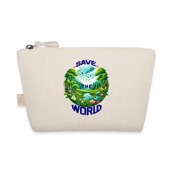 Save the World (Ein Aufruf zur Erhaltung)Blau - Bio-Täschchen - Natur - Vorne