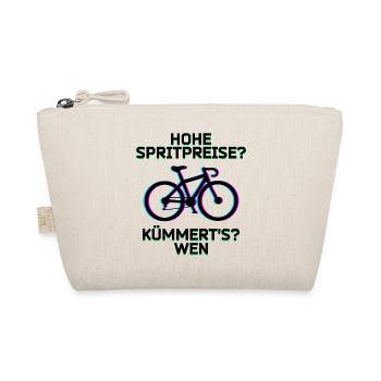 Tanken Fahrrad Energie Statement Energiespeicher - Bio-Täschchen - Natur - Vorne