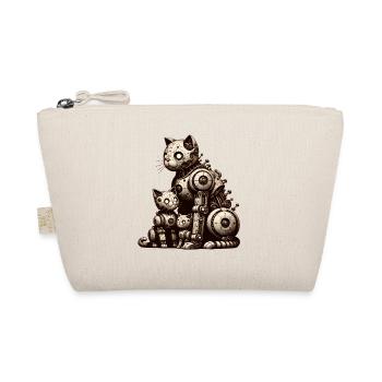 Charmante illustration vintage d’une famille de chats - Trousse biologique - nature - Devant