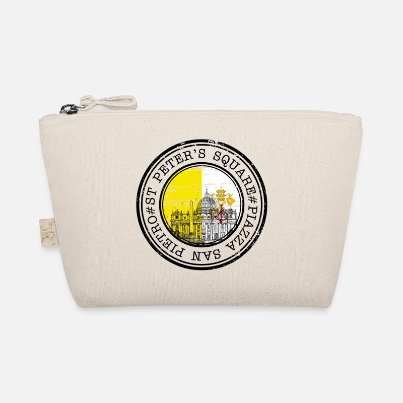 Vatican City Stamp Circle Organic Pouch