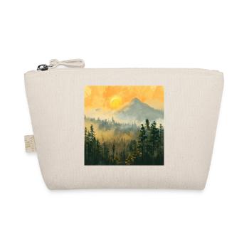 Mountains, Landscape, Nature, Trees, Sun - Organic Pouch - nature - Front