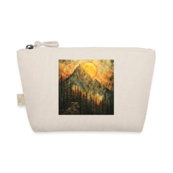 Mountains, Landscape, Nature, Trees, Sun - Organic Pouch - nature - Front