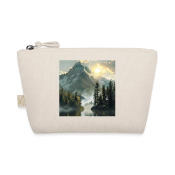 Mountains, Landscape, Nature, Trees, Sun - Organic Pouch - nature - Front