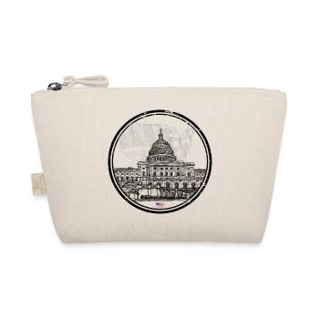 Patriotic USA Capitol Map - Organic Pouch - nature - Front