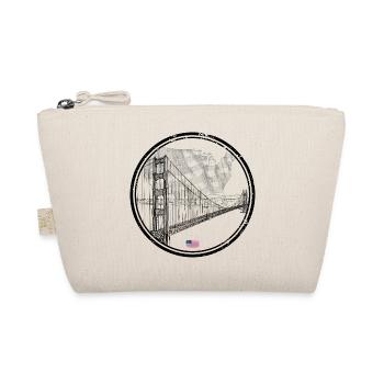 US Bridge Silhouette Map - Organic Pouch - nature - Front