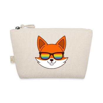 Renard avec lunettes de soleil arc-en-ciel - Trousse biologique - nature - Devant