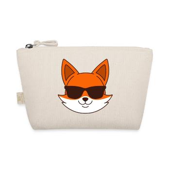 Fox with sunglasses - Organic Pouch - nature - Front