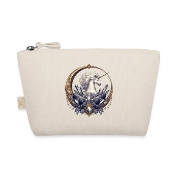 majestic unicorn artfully decorated - Organic Pouch - nature - Front