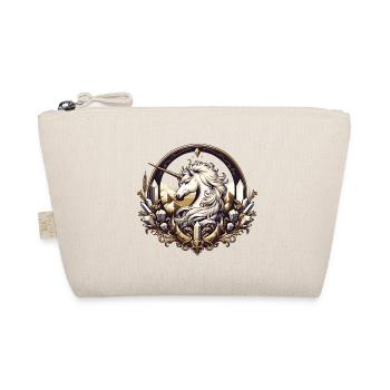 majestic unicorn artfully decorated - Organic Pouch - nature - Front