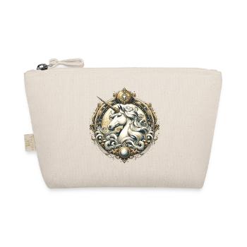 majestic unicorn artfully decorated - Organic Pouch - nature - Front