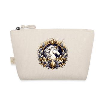 majestic unicorn artfully decorated - Organic Pouch - nature - Front