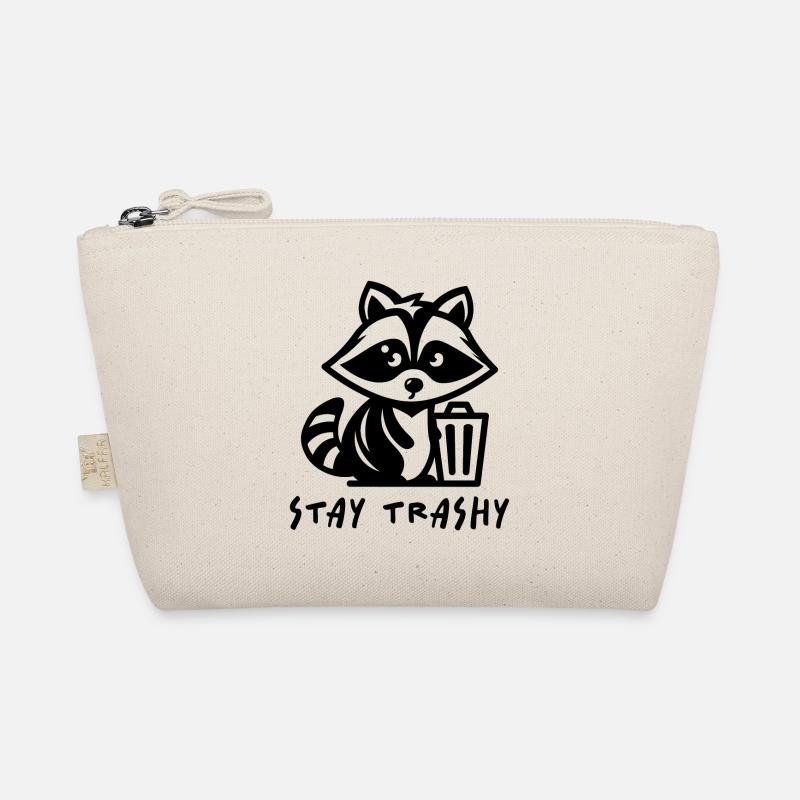 Waschbär Stay Trashy Bio-Täschchen